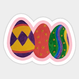 Dyed Easter Eggs design Sticker